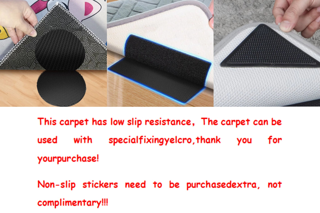 VIKAMA Black And White Vertical Texture Geometric Lines Loop Pile Carpet Living Room Sofa Non-Slip Floor Mat Home Decoration