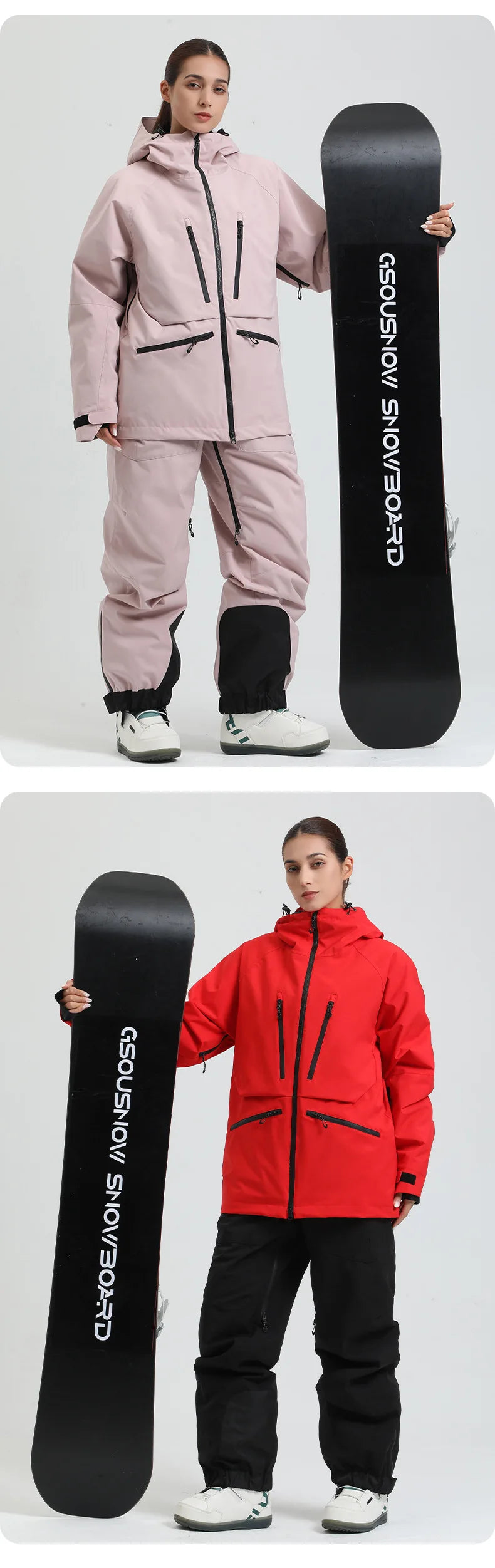 Gsou Snow Outdoor Sport New Winter Warm Men And Women's Snowboard Coats Waterproof Breathable Skiing Jacket Snowboard Wear