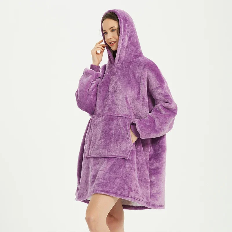 Winter Blanket Hoodie Oversized
