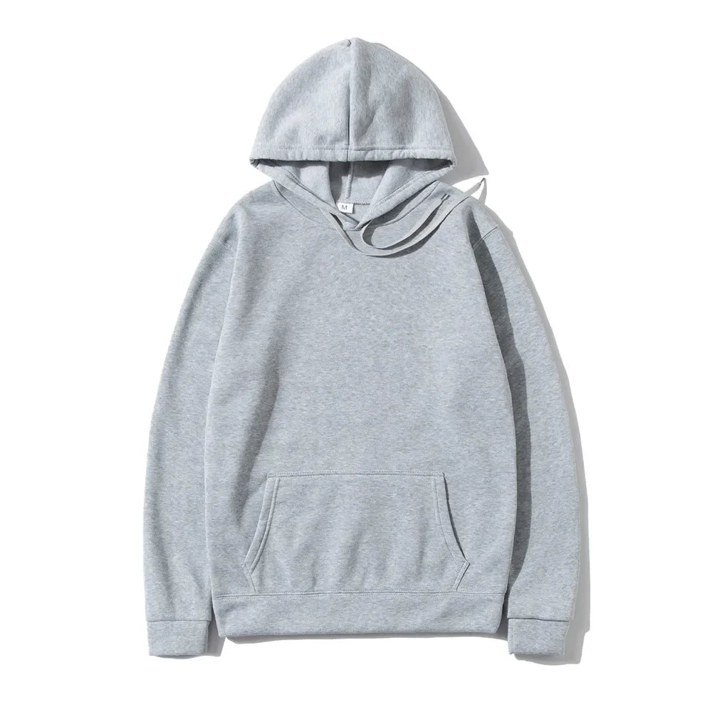 Men's Hoodies Women's Pullover Spring Autumn Casual Hoodie Sweatshirts Solid Color Hoodies Oversize Black Sweatshirt For Male