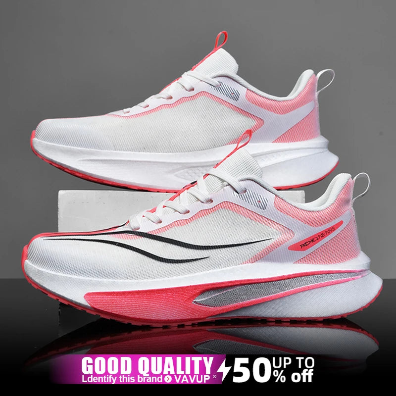 Specialty Men Running Shoes Carbon Board Sports Breathable Lightweight Women's Comfortable Athletic Nonskid Marathon Sneakers