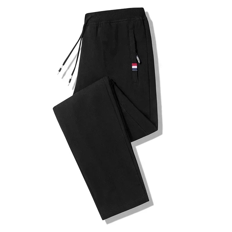 Spring Pants Men Fitness Sportswear Tracksuit Elastic Waist Sweatpants Cotton Trousers Loose Gym Jogger Track Pants Mens M- 8XL