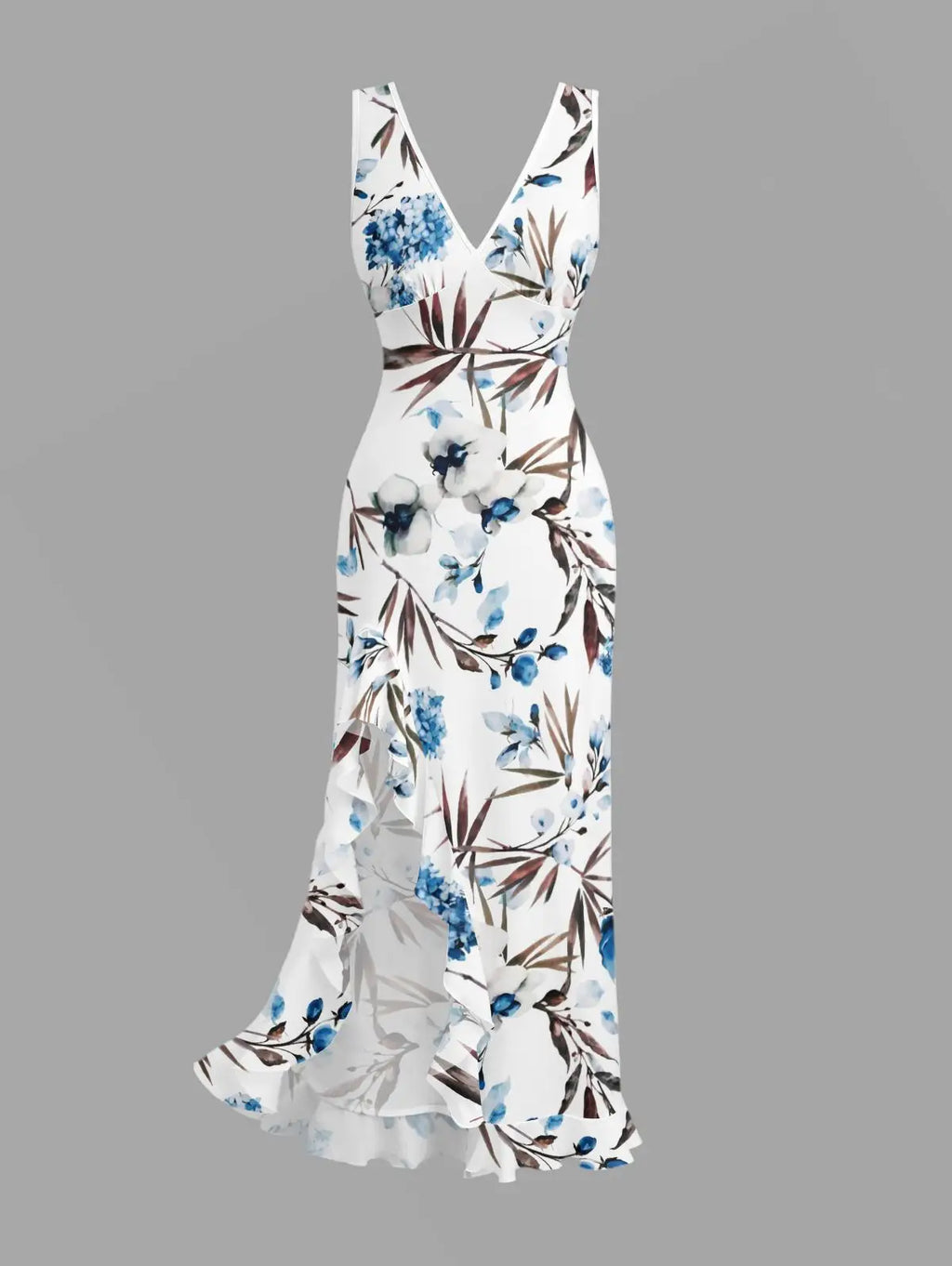 Flowers Tropical Leaf Print