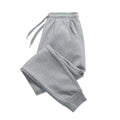 Men's Casual Fleece Sweatpants for Autumn Winter - Running Jogger Sports Gym Trousers - Solid Color Workout Long Pants
