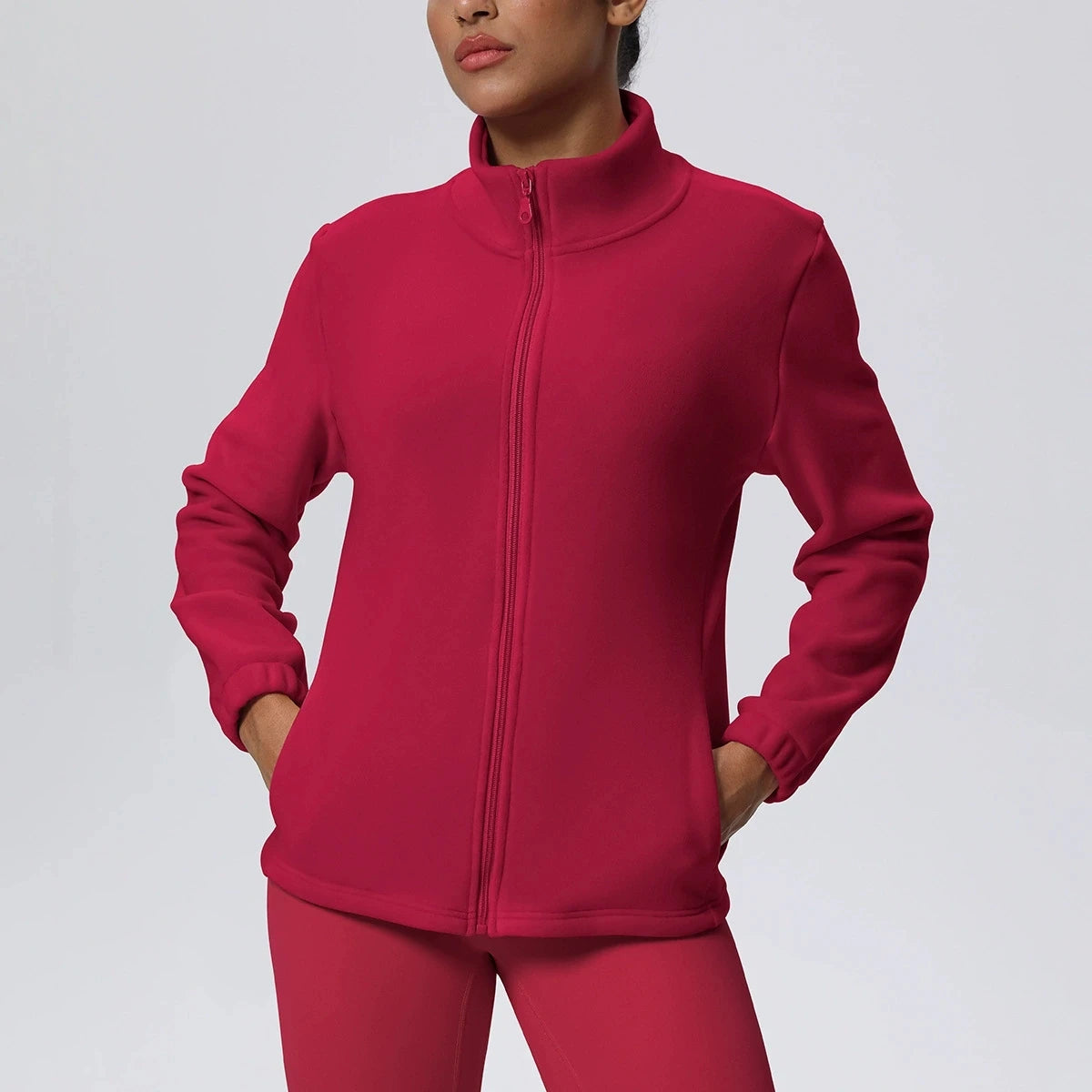 Women's Fitness Long Sleeve Sport Jacket Workout Coat Gym Training Outdoor Recreation Yoga Sportswear