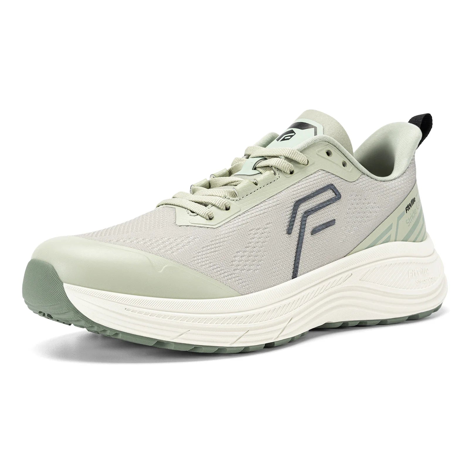 Fitville Men's Soft Running Shoes Wide Design Athletic Walking Trainers Lightweight Comfortable Sport Sneakers for Swollen Feet