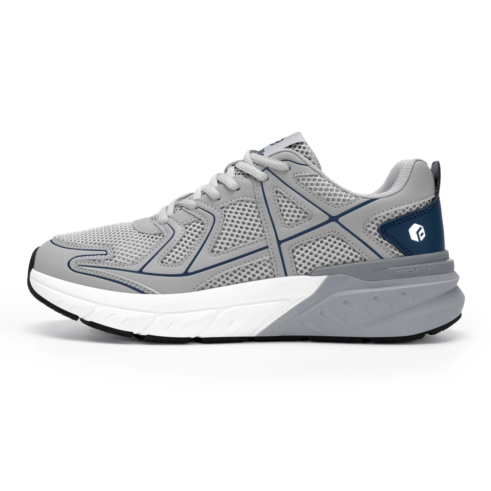 Fittington Men's Walking Shoes Extra Wide Comfort Sneakers Non Slip Trainers Man Shoes With Arch Support For Flat Feet Plantar