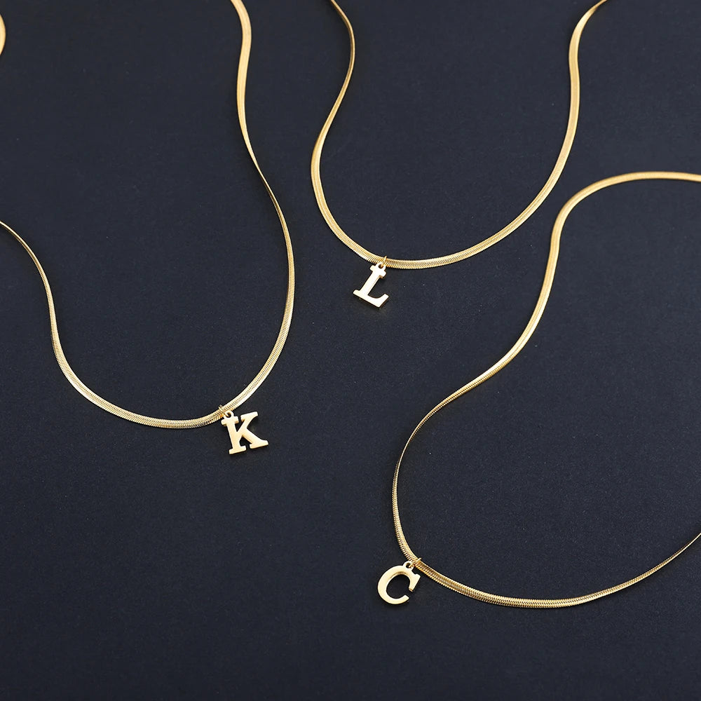 A-Z Alphabet Gold Plated