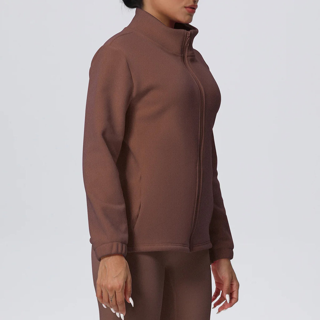 Women's Fitness Long Sleeve Sport Jacket Workout Coat Gym Training Outdoor Recreation Yoga Sportswear
