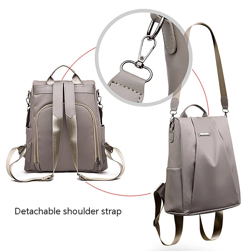 New Fashion Large-capacity Anti-theft Nylon Backpack Lightweight