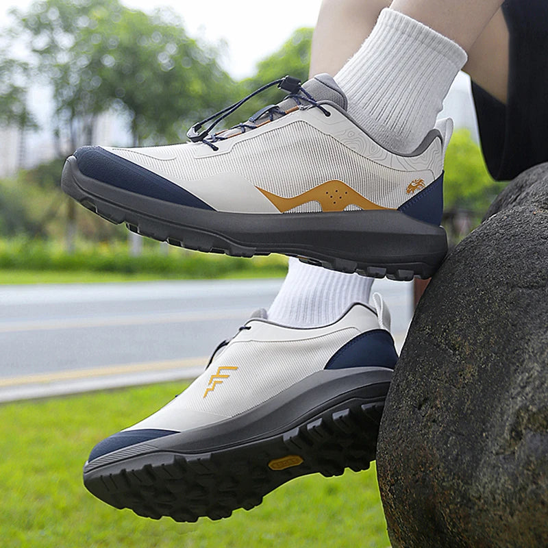 Men's Trekking Shoes Outdoor Camping Comfortable Anti-Slip Sports Shoes Mountain Walking Breathable Training Hiking Shoes for Men