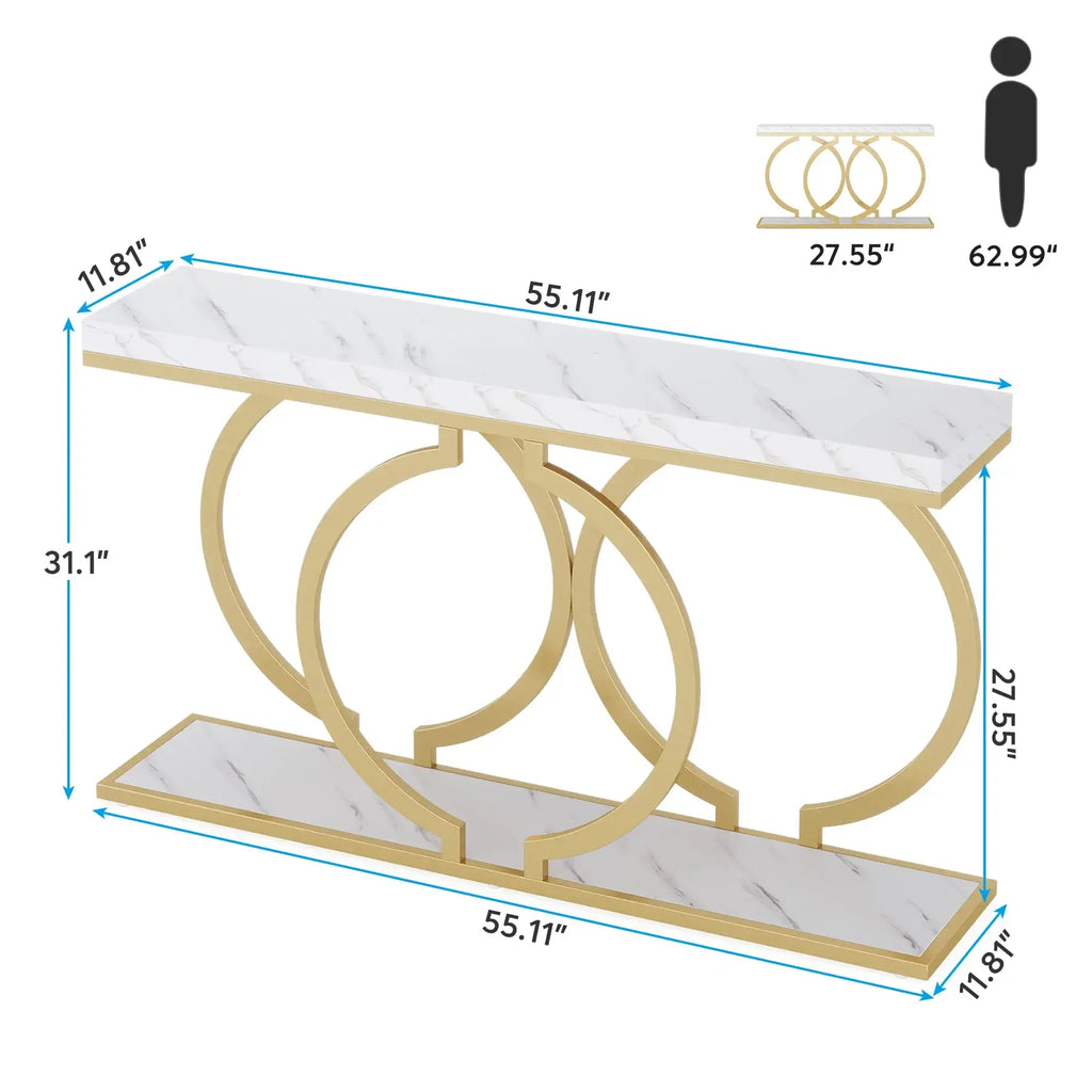 Tribesigns Gold Console Table,