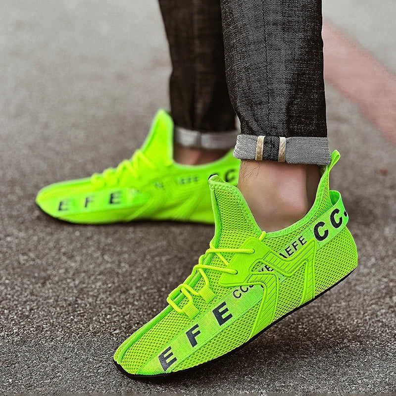 Mesh Men's Shoes Fashion Summer Breathable Sports Shoe Men's Sneakers Lightweight Walking Casual Tennis Shoe