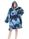 Melissa Hooded Blanket Warm | TV Blankets with Large Pocket