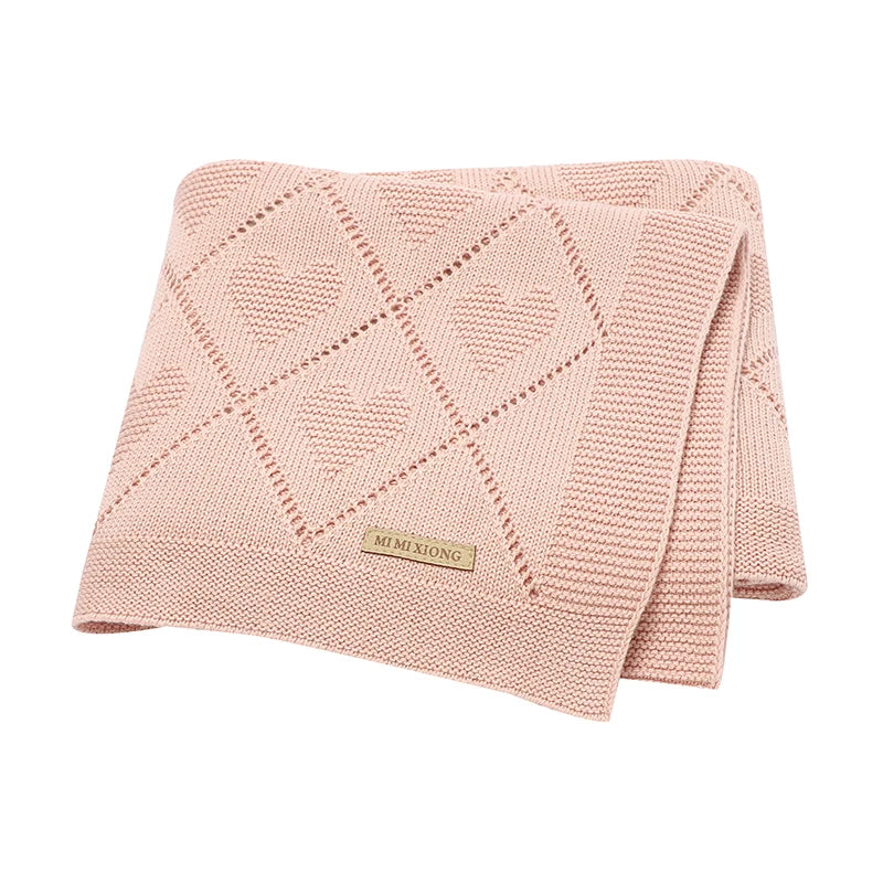 Knitted Breathable Baby Blankets - Newborn  Bedding Cover