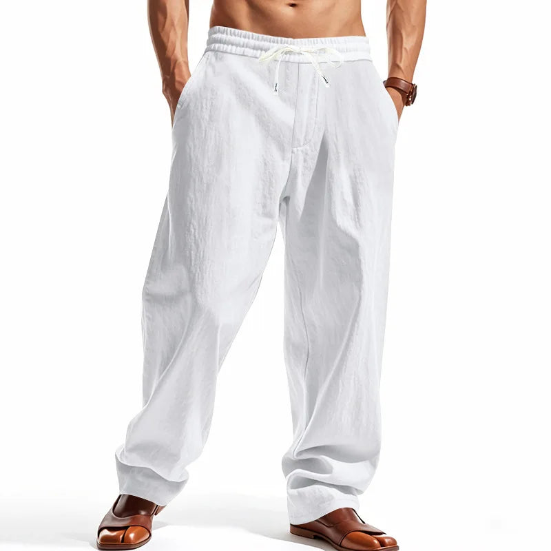 Linen Wide Leg Trousers — Summer Collection