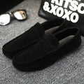 2025 Autumn Deer Leather Casual Men's Shoes Versatile Comfortable Work Shoes Driving Loafers Black, Grey, Khaki Three-Colour