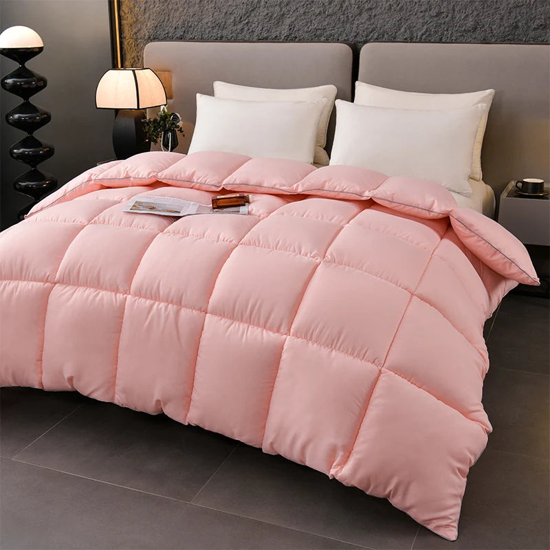 Feather Goose Down Duvet Warm Winter Thick Quilts for Single Double Couple Bed Blanket Down Filling Comforters King Queen Size