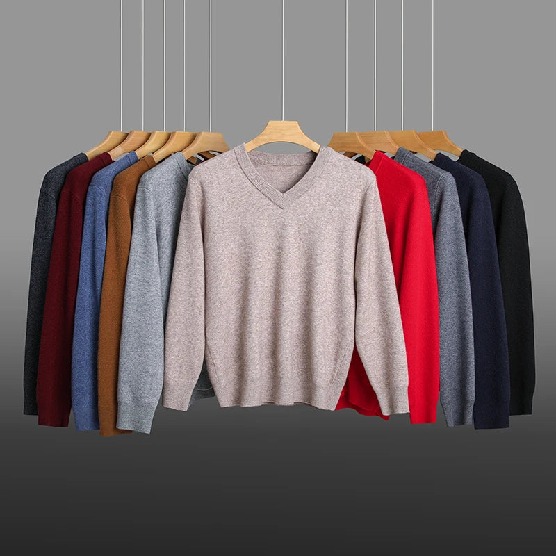 Top Grade Thick Anti-Pilling New Fashion Brand Autumn Winter Knit Pullover Men Slim Fit Sweater Business Casual Woolen Jumper