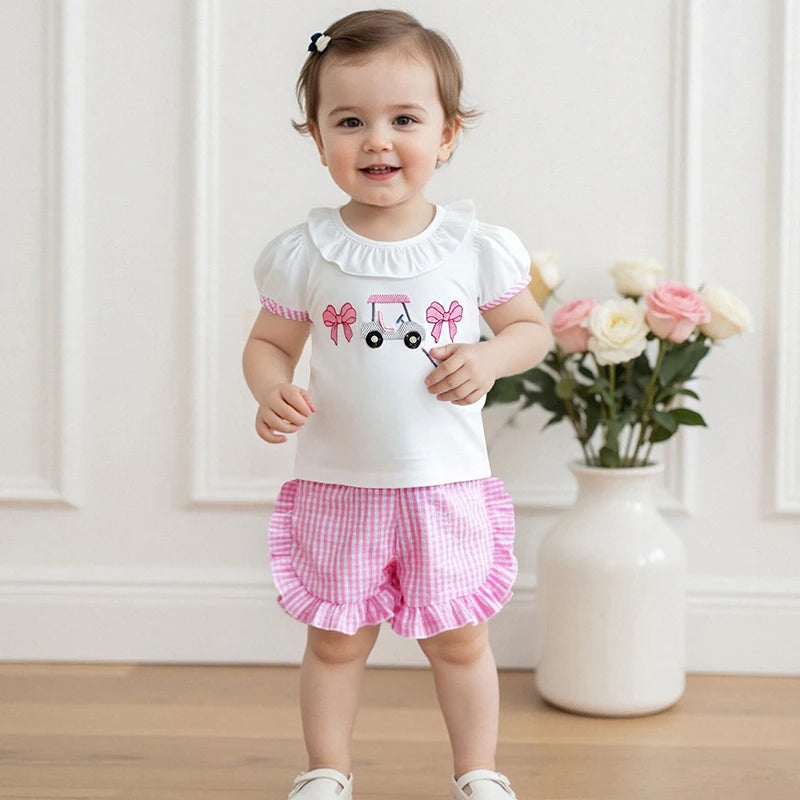 Adorable Infant Girl Tennis