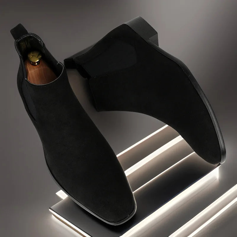 Autumn Winter Men's Chelsea Boots Fashion Men's Business Boots Plus Size 40-48