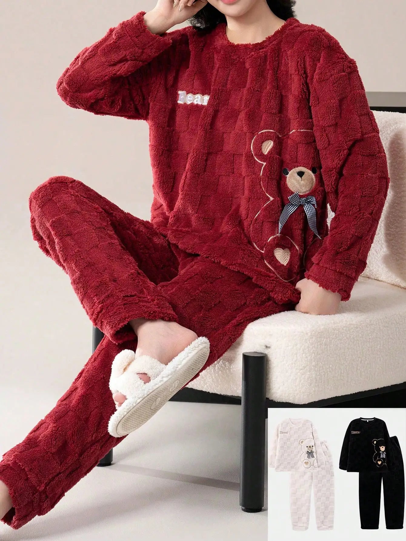 Cozy Plush Fleece Pajamas Set