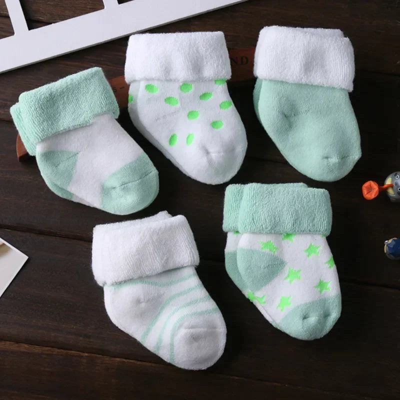 5Pairs/lot unisex Non-Skid Baby