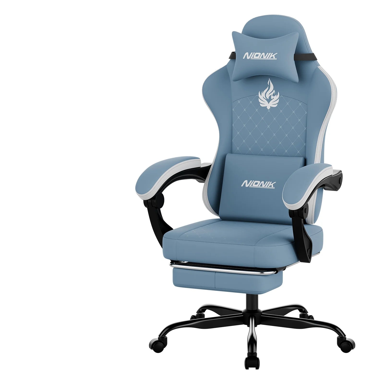 Gaming Chair with Footrest,