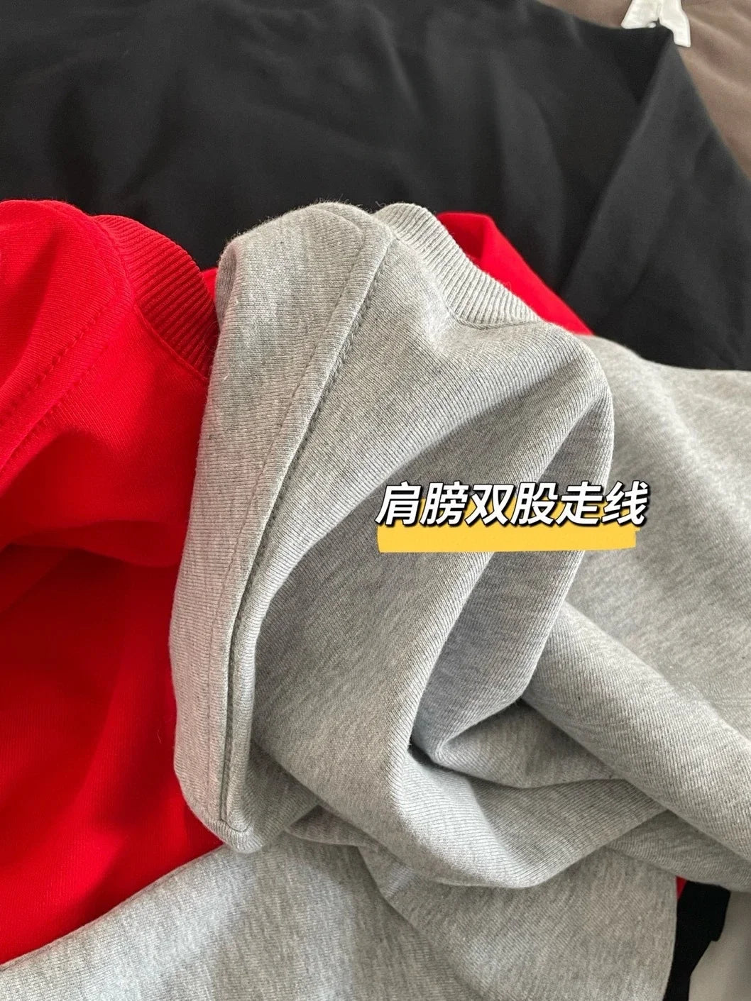 Women Oversized Crewneck Sweatshirt Classic Solid Color Loose Fit Long Sleeve Casual Sports Pullover Comfortable Basic Top Daily