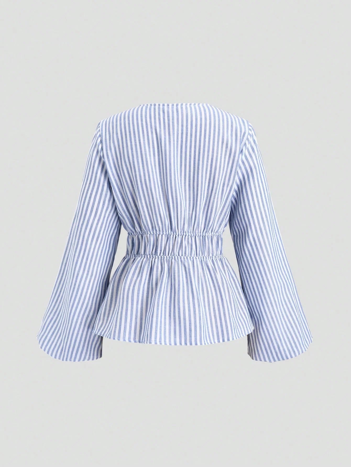 Striped Tie Bow Puff