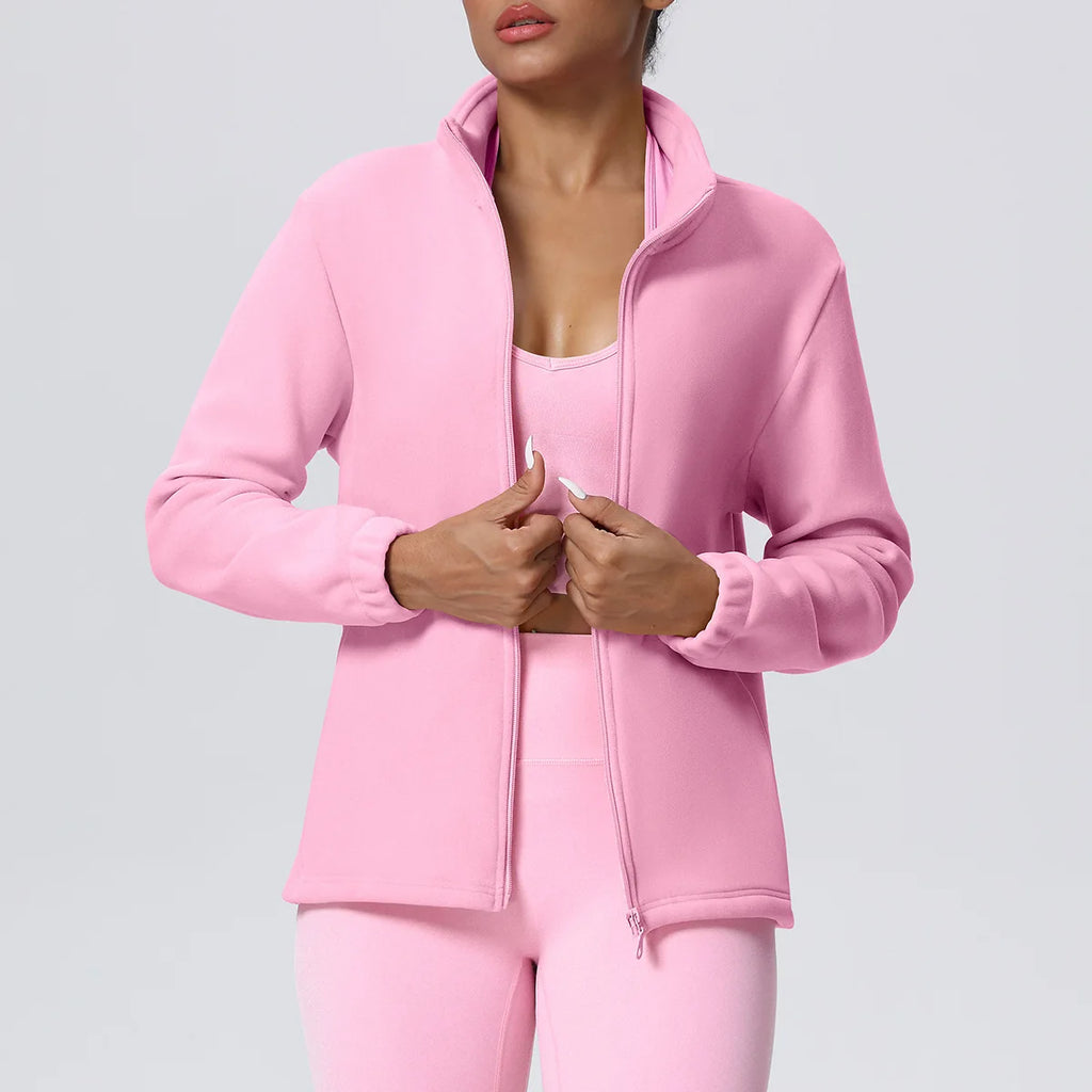 Women's Fitness Long Sleeve Sport Jacket Workout Coat Gym Training Outdoor Recreation Yoga Sportswear