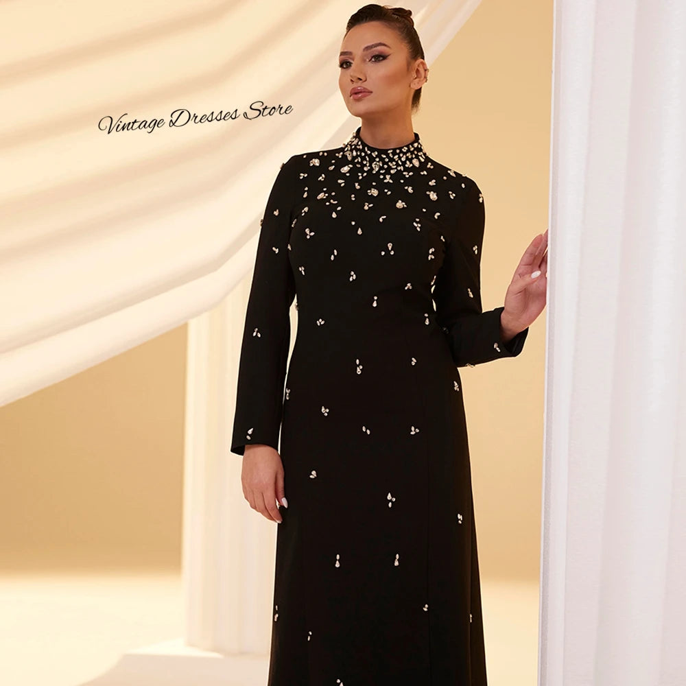 Simple Jersey Evening Dress