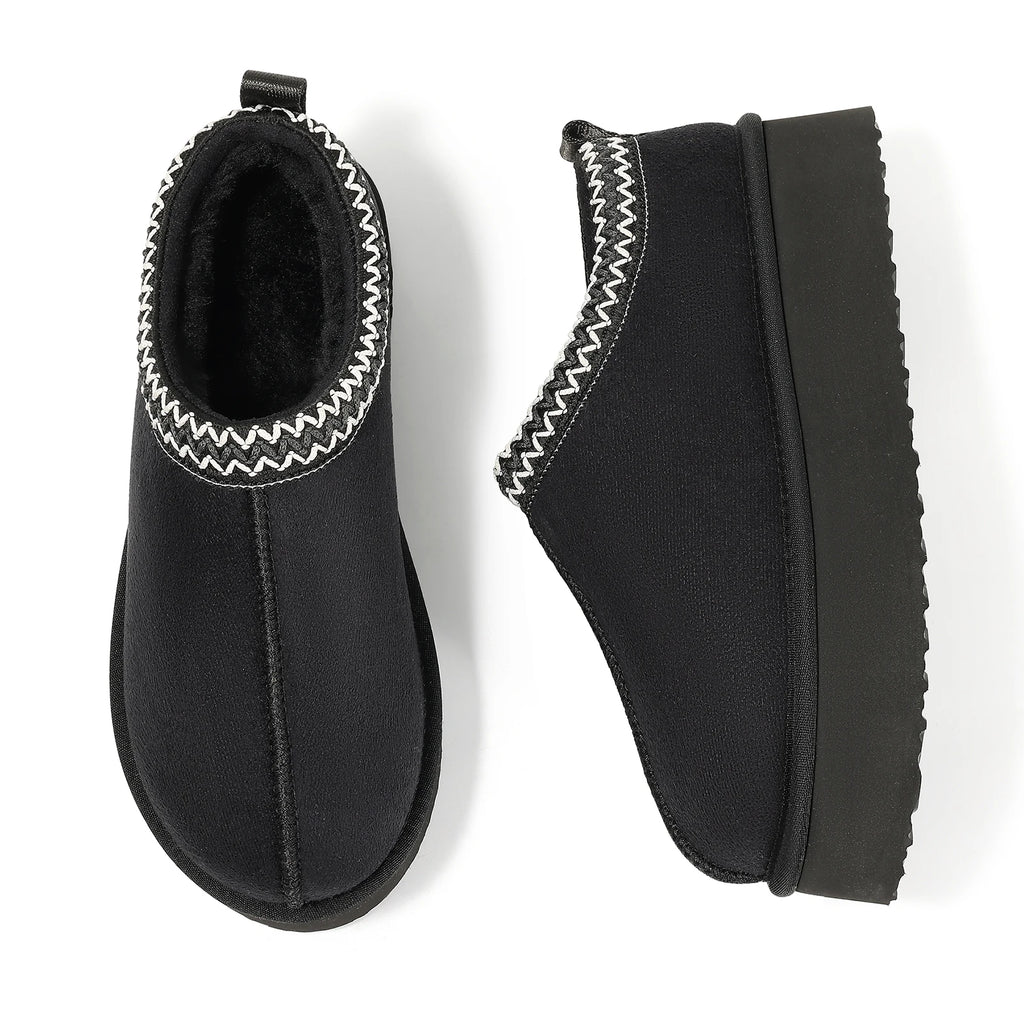 Eyriphy, Size 36 to 42, Winter Boots Women's Warm Fur Low-top Snow Fashion Shoes