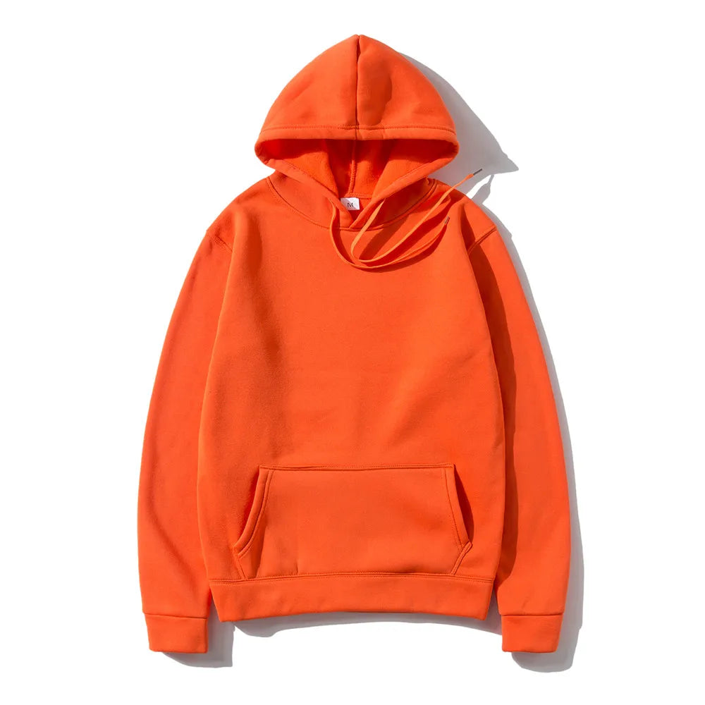 Men's Hoodies Women's Pullover Spring Autumn Casual Hoodie Sweatshirts Solid Color Hoodies Oversize Black Sweatshirt For Male