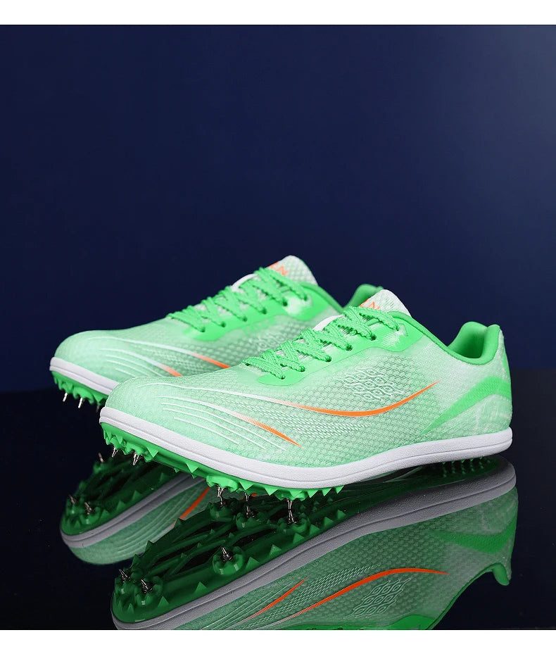 2025 New Couples Track and Field Shoes Non Slip Women Spikes Sneakers Breathable Men Running Shoes Comfortable Outdoor Sneakers