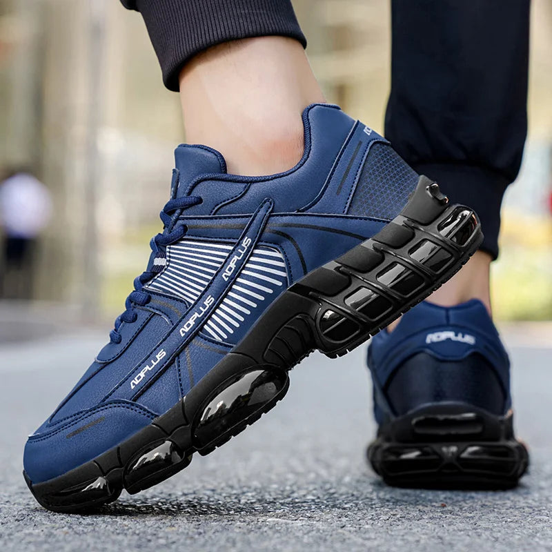 Men's Sports Shoes Light Anti-Slip Rebound Flat Bottom Outdoor Walking Leisure Shoes Autumn Fashion Versatile Running Shoes