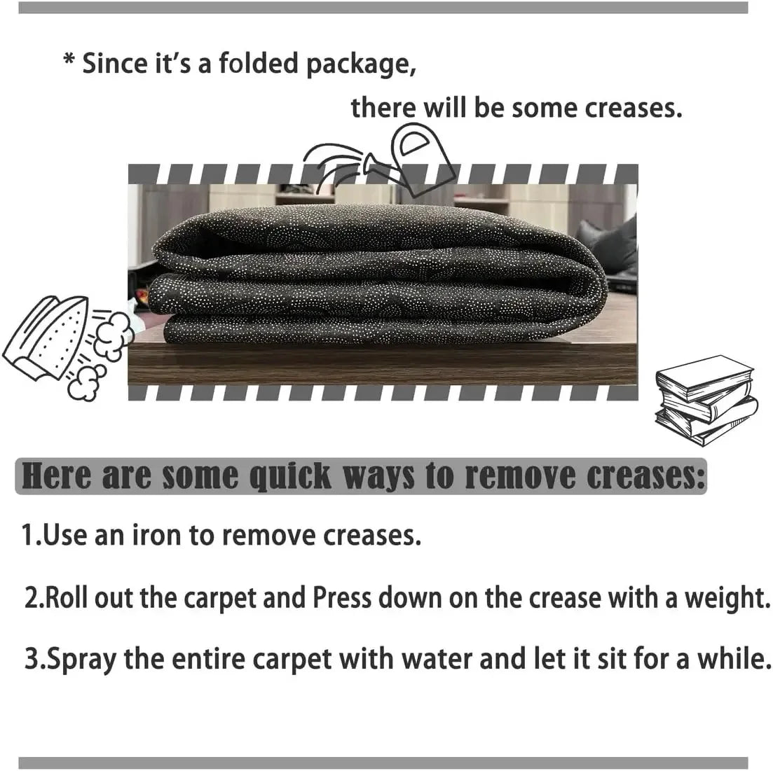 Round Plush Rug – Soft Anti-Slip Floor Mat for Living Room, Bedroom, Kids’ Room & Chair Area