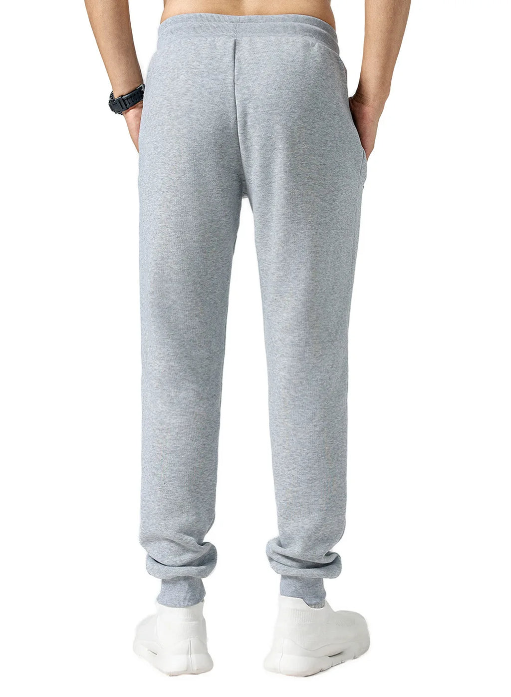 New Sweatpants with Side Zipper Pockets for Men - Joggers, Track Pants, Elastic Waist Sport Casual Baggy Fitness Gym Clothing