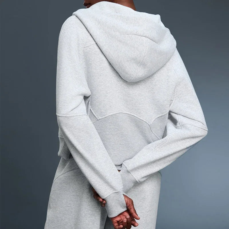 PrimeGear Women's Zip Up Hoodies Fleece Workout Jackets Sweatshirts Winter Warm Therma Long Sleeve Sweatshirts with Thumb Holes