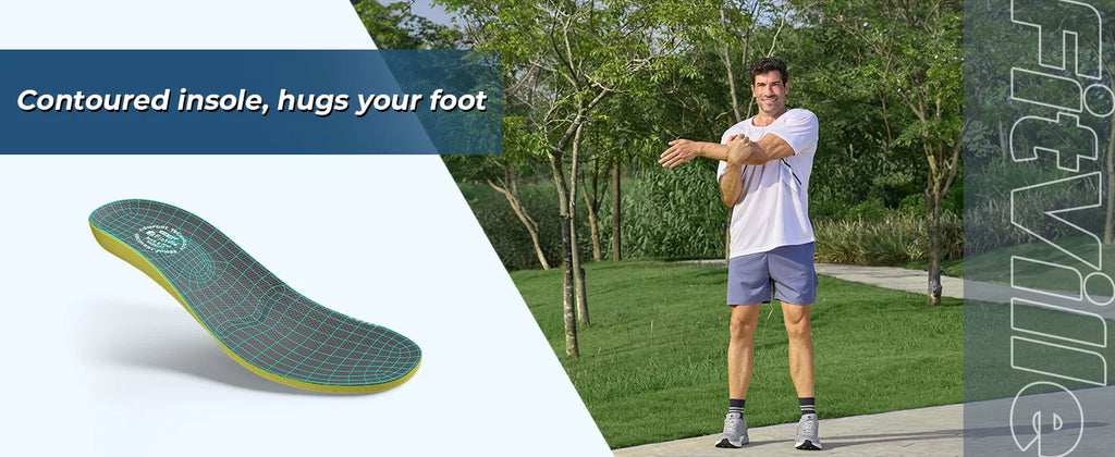 Fittington Men's Walking Shoes Extra Wide Comfort Sneakers Non Slip Trainers Man Shoes With Arch Support For Flat Feet Plantar