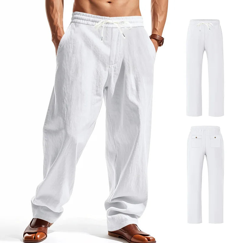 Linen Wide Leg Trousers — Summer Collection
