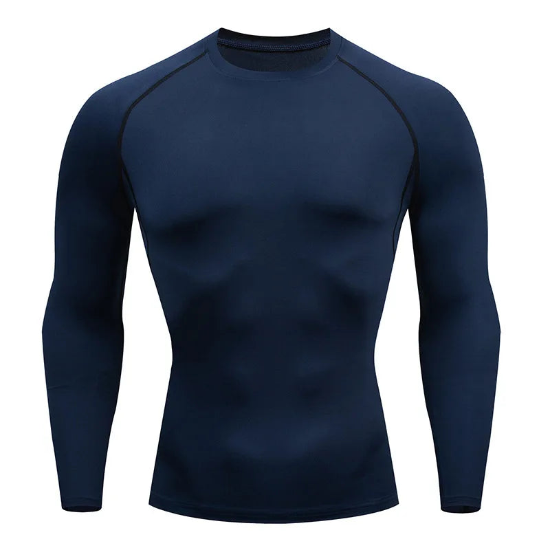 Men's T-Shirt Outdoor Training Fitness Gym Jogging Running Sweatshirt Bat/-Man Compression Shirts Tight Elastic Breathable