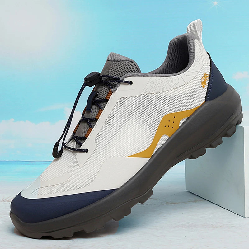 Men's Trekking Shoes Outdoor Camping Comfortable Anti-Slip Sports Shoes Mountain Walking Breathable Training Hiking Shoes for Men