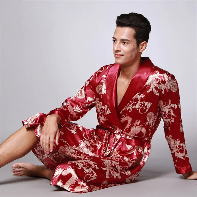 Men Summer Autumn Kimono