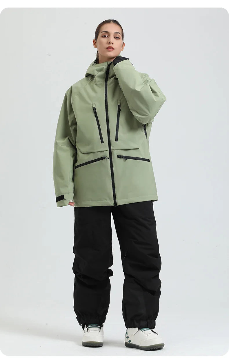 Gsou Snow Outdoor Sport New Winter Warm Men And Women's Snowboard Coats Waterproof Breathable Skiing Jacket Snowboard Wear