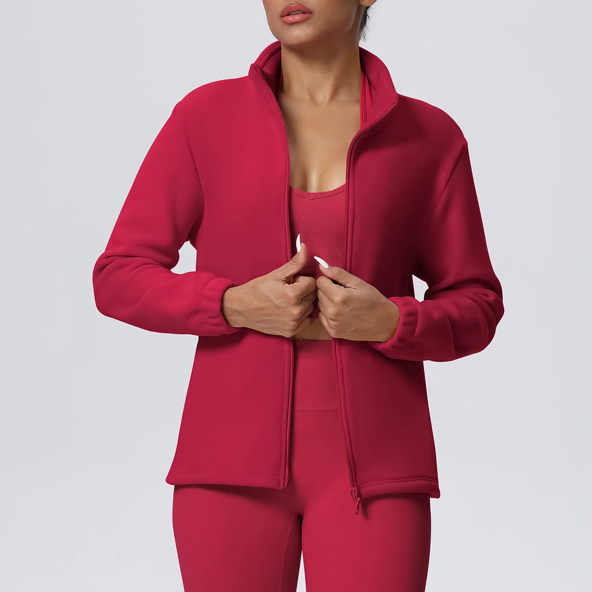 Women's Fitness Long Sleeve Sport Jacket Workout Coat Gym Training Outdoor Recreation Yoga Sportswear