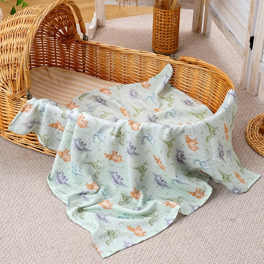 Soft Cotton Baby Blanket - Comfortable Print Infant Blanket