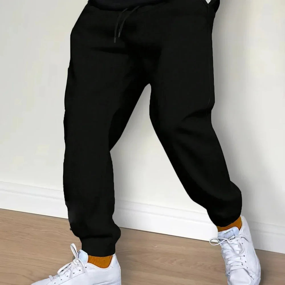 Men's Tracksuit Jogger Sweatpants - Spring Autumn Fleece Pants for Men - Gym Sports Clothing - Women's Loose Winter Trousers