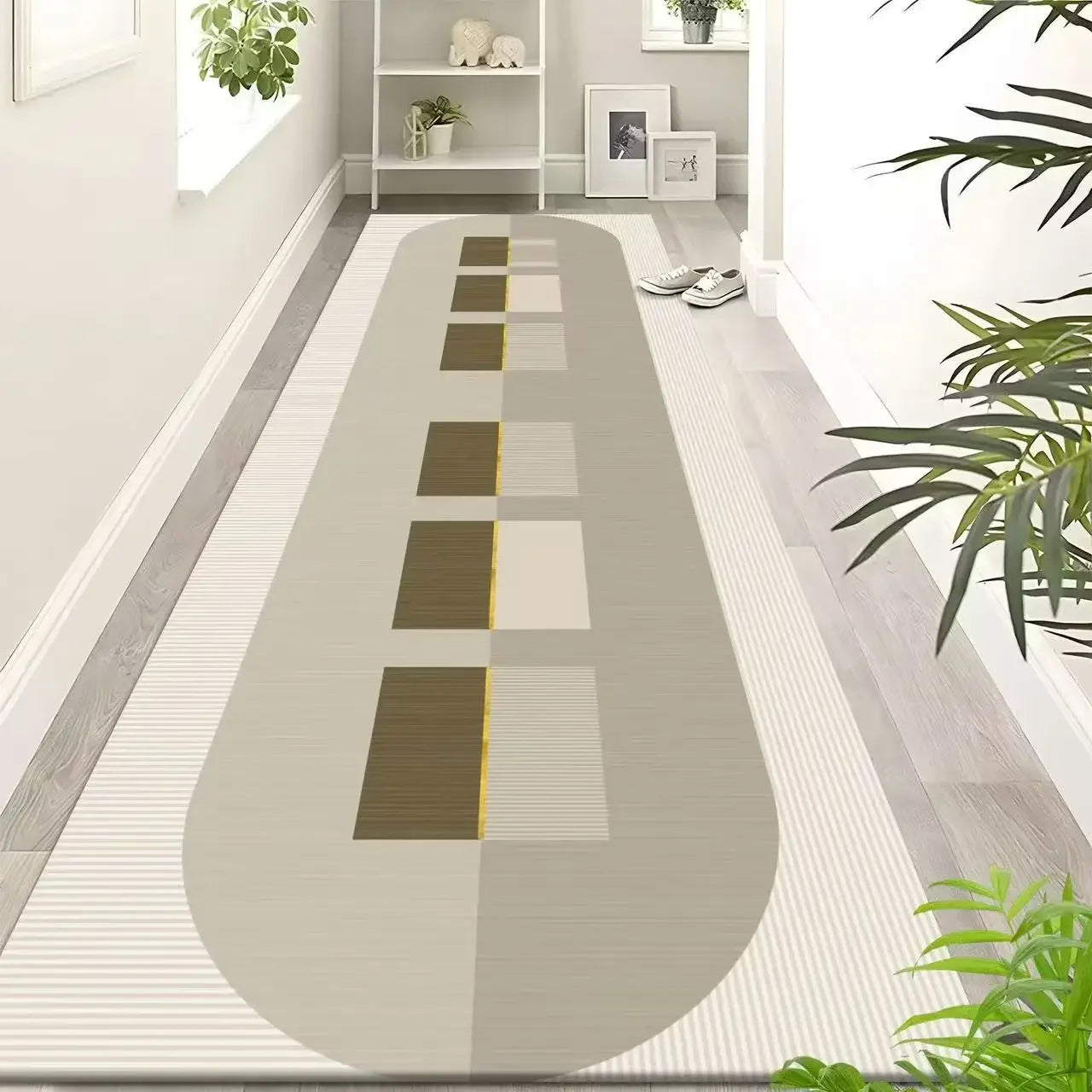 Modern Luxury Aisle Walkway Carpet Hallway Passageway Decor Area Rug Corridor Long Runner Doorway Floor Mat Non-slip tapis salon