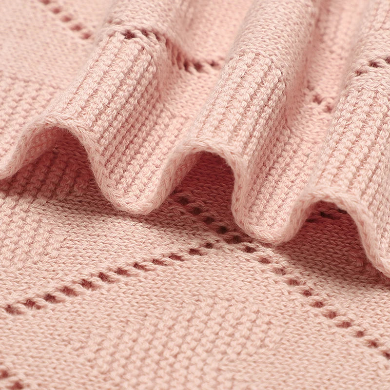 Knitted Breathable Baby Blankets - Newborn  Bedding Cover